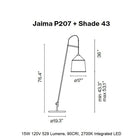 Jaima Outdoor LED Floor Lamp