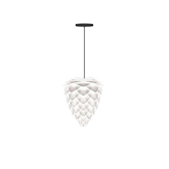 Brushed Brass / White Cord and Plug / Large: 15.7 in diameter Conia Pendant Light OPEN BOX