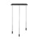 Volta Linear Pendant Light  option Matte Black / Matte Black
