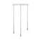 Volta Linear Pendant Light  option Satin Gold / Satin White