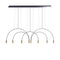 Volta L165.1D2T Linear Pendant Light  option Satin Gold