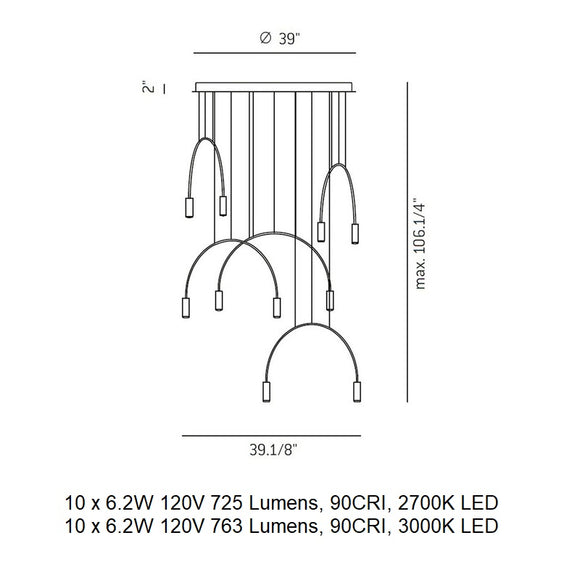 Volta Round Pendant Light