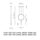 Revolta Pendant Light with Acoustic Panel