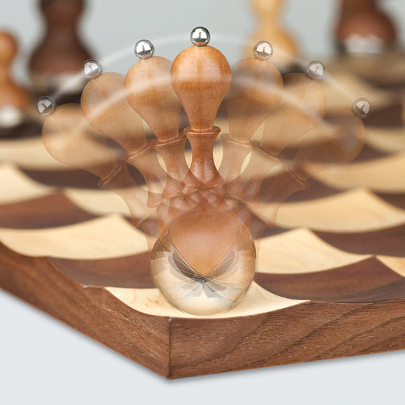 Umbra Wobble Chess Set Walnut 377601-656 - The Home Depot