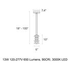 Cairn Mini LED Pendant Light