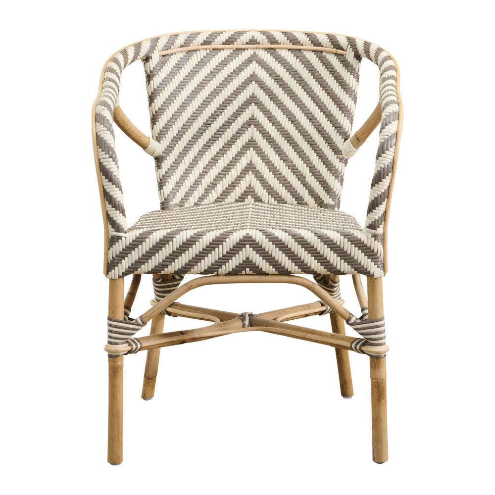 Alu Affaire Madeleine Chevron Dining Armchair