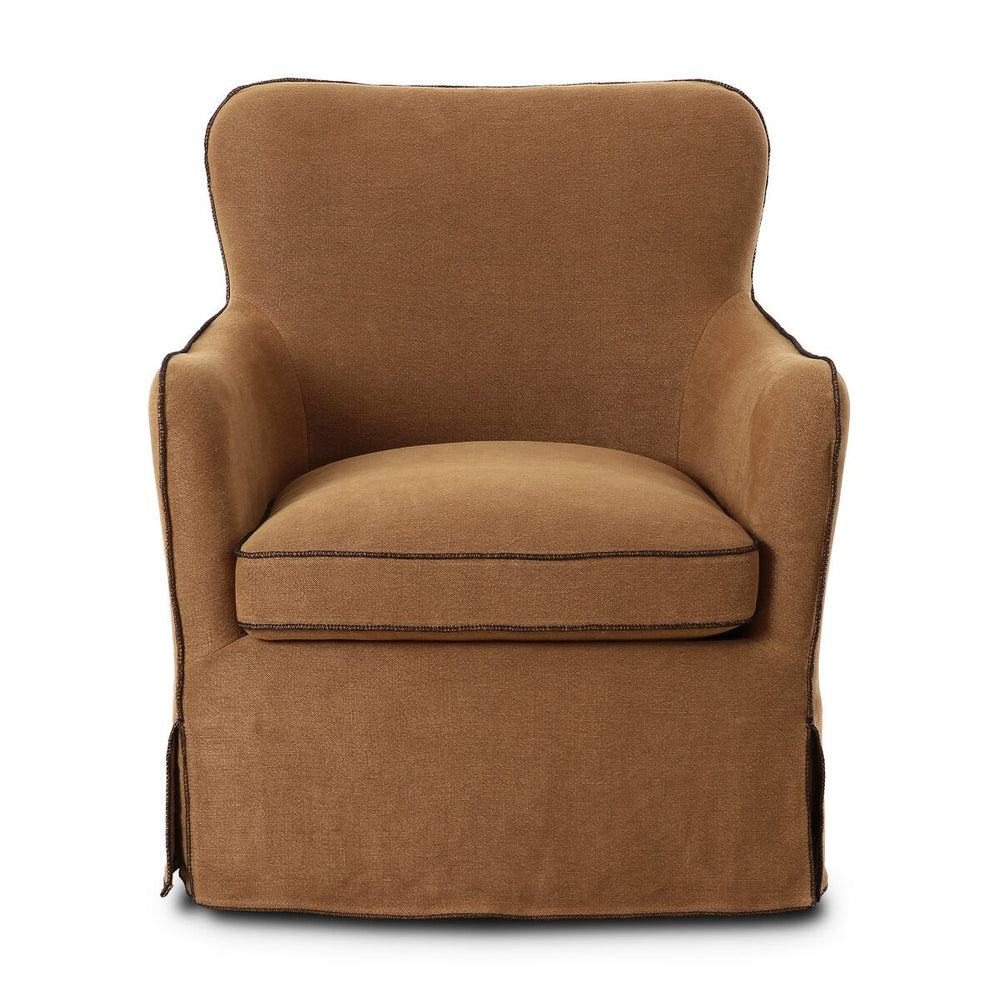 Devon Slipcover Swivel Lounge Chair
