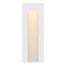 Taper Vertical Outdoor Deck Sconce  option Satin White