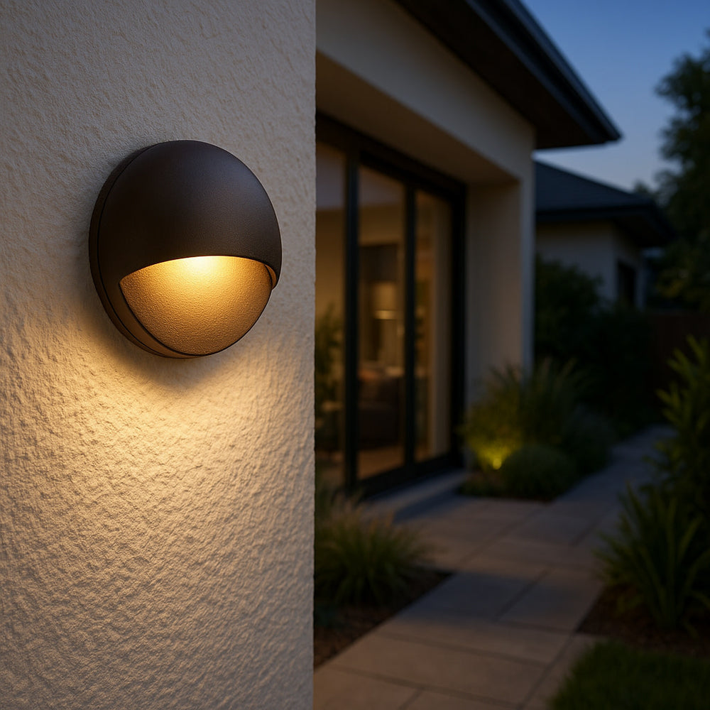 Nuvi Round Outdoor Deck Sconce