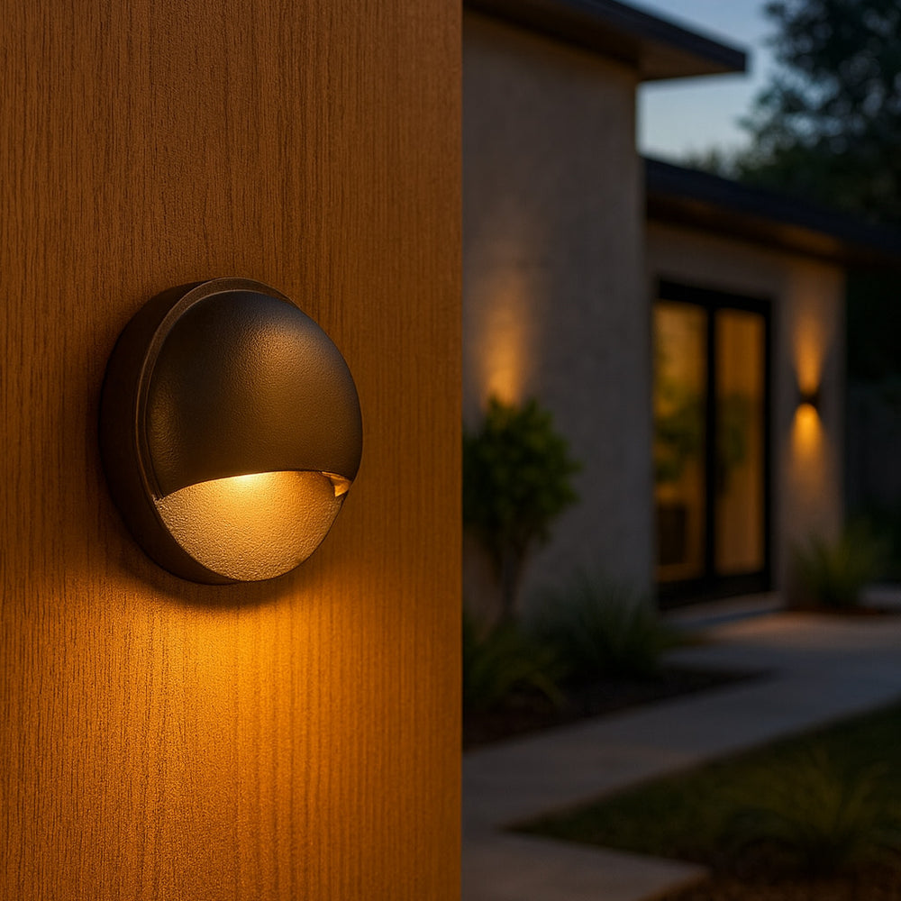 Nuvi Round Outdoor Deck Sconce