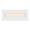 Taper Step Horizontal Outdoor Wall Sconce  option Satin White