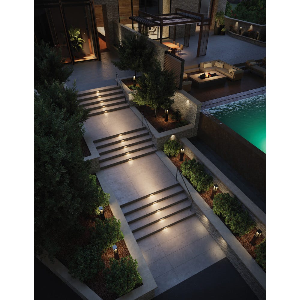 Taper Step Horizontal Outdoor Wall Sconce