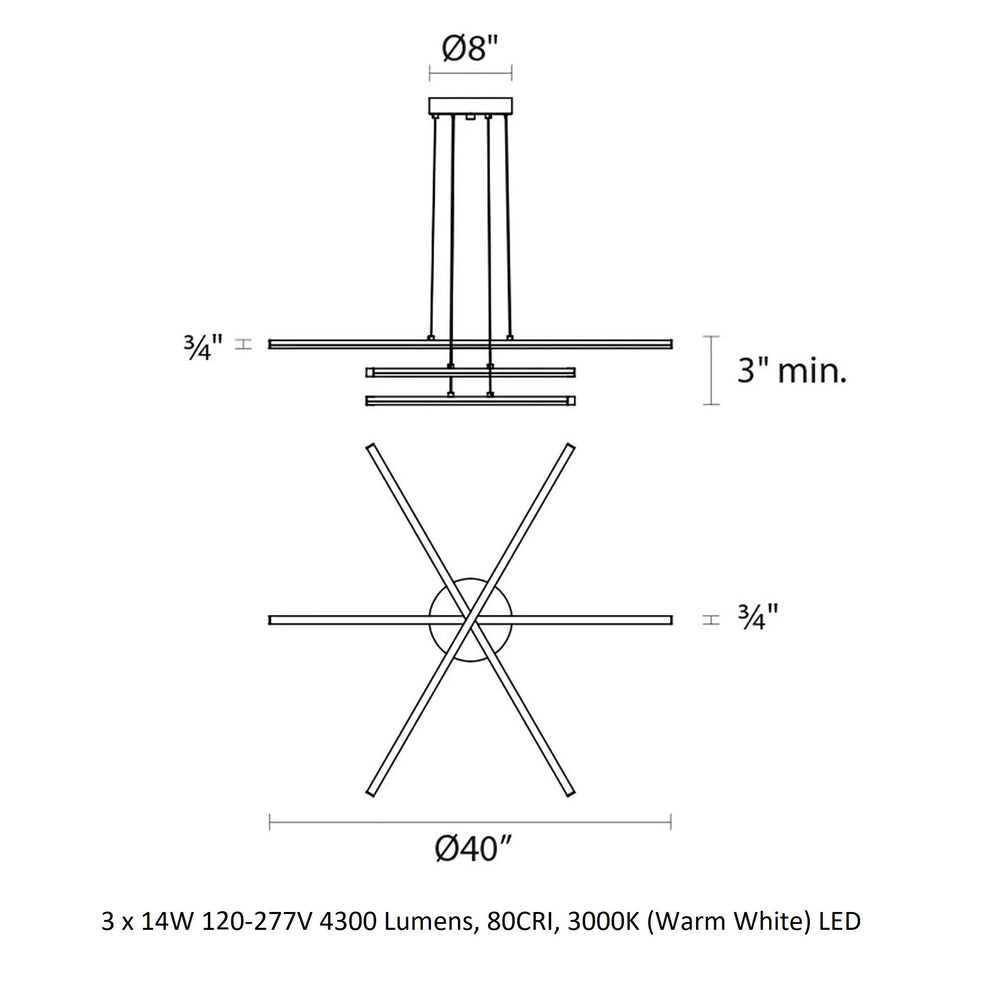 Stix Chandelier
