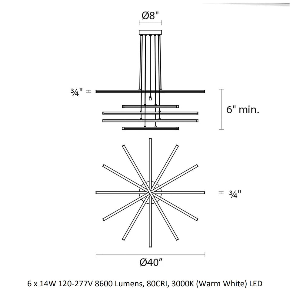 Stix Chandelier