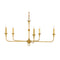 Nottaway Chandelier  option Contemporary Gold Leaf