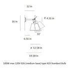 Tolomeo Shade Wall Light