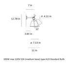 Tolomeo Shade Wall Light