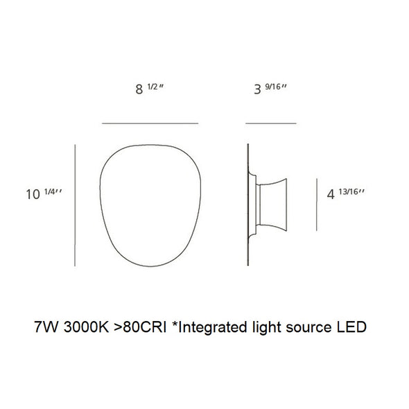 Facce Prism Raised LED Wall/Ceiling Light