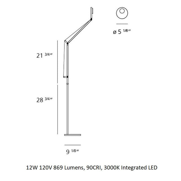 Demetra Professional LED Floor Lamp