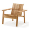 Amaze Outdoor Teak Stackable Lounge Chair  option Chair Only