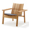 Amaze Outdoor Teak Stackable Lounge Chair  option Grey/Cane Line Natte