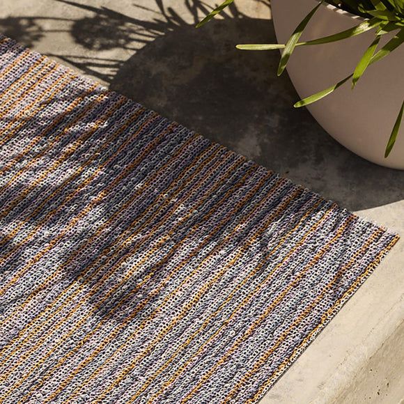Chilewich Skinny Stripe Indoor/Outdoor Shag Mat - 2Modern