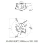 Papillons Swag LED Pendant Light