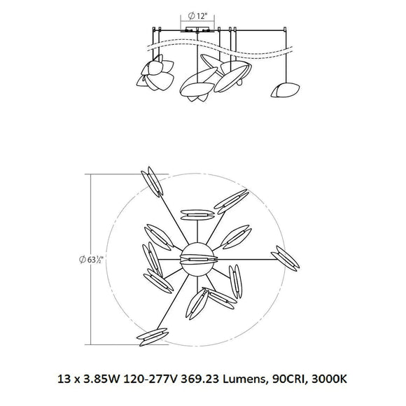Papillons Swag LED Pendant Light