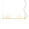 Circ Linear Suspension Light  option Satin Gold