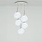 Melt Mini LED Multi-Light Pendant Light  option Opal / Silver
