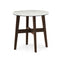 Abrey Side Table  option P2C White Marble Ceramic / P12 Ash Smoke