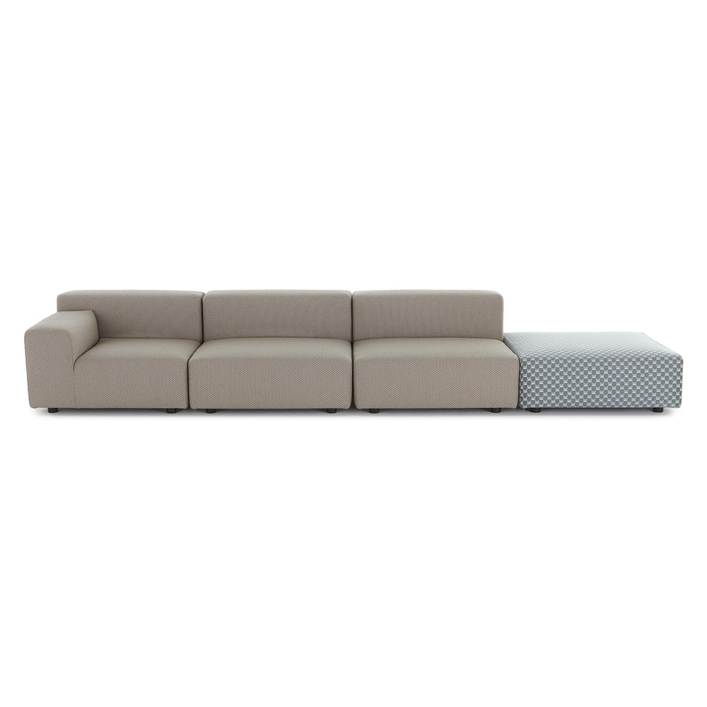 Plastics Outdoor Liberty Sofa with Pouf