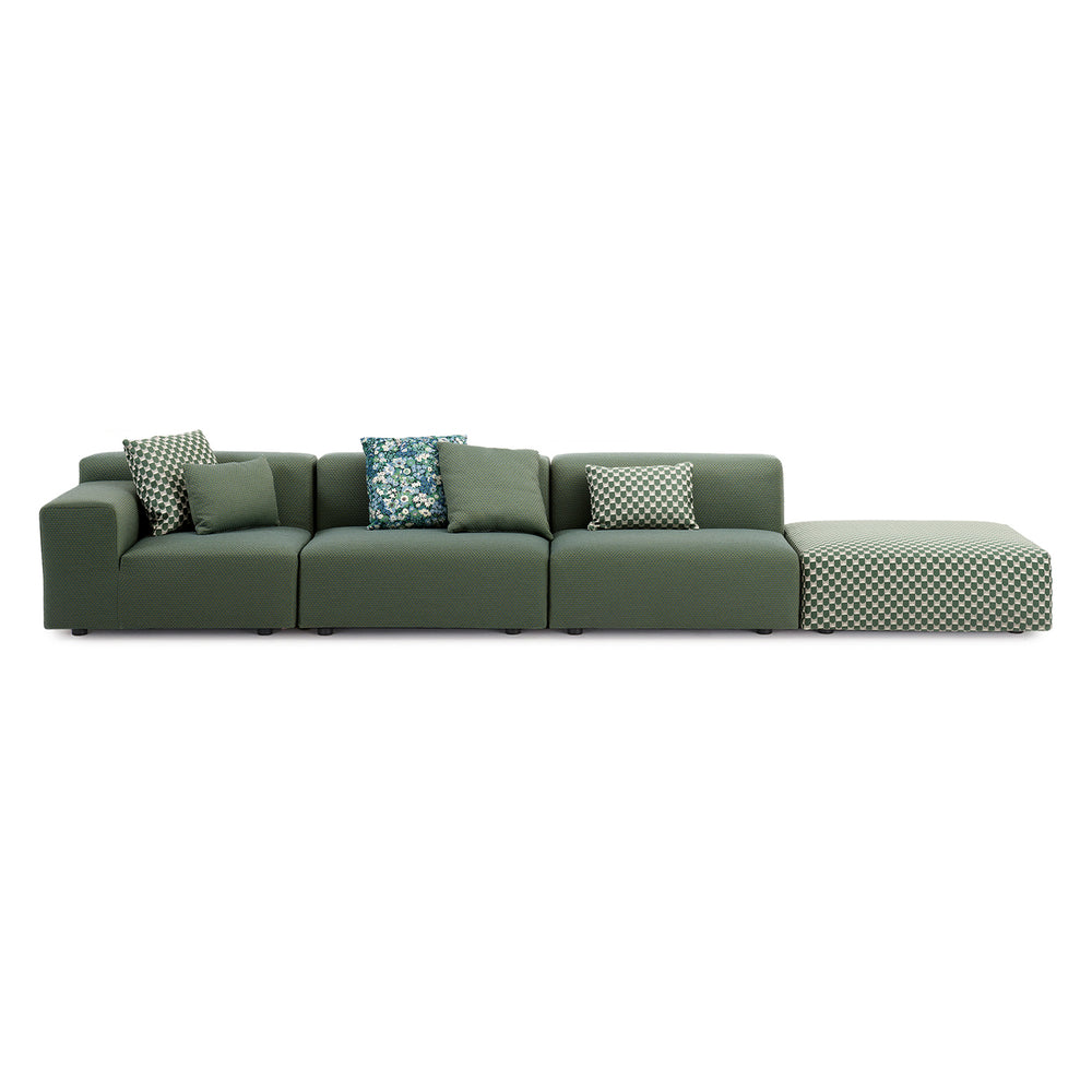 Plastics Outdoor Liberty Sofa with Pouf
