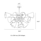 Mobius 12 Light Pendant Light
