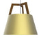 Imber Large Pendant Light  option Brushed Brass / Walnut