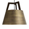 Imber Large Pendant Light  option Distressed Brass / Dark Stained Walnut