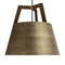 Imber Large Pendant Light  option Distressed Brass / Walnut