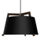 Ignis Large Pendant Light  option Matte Black with Matte White Interior / Dark Stained Walnut
