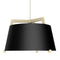 Ignis Large Pendant Light  option Matte Black with Matte White Interior / White Washed Oak