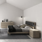 Alma Upholstered Bed with Extended Headboard