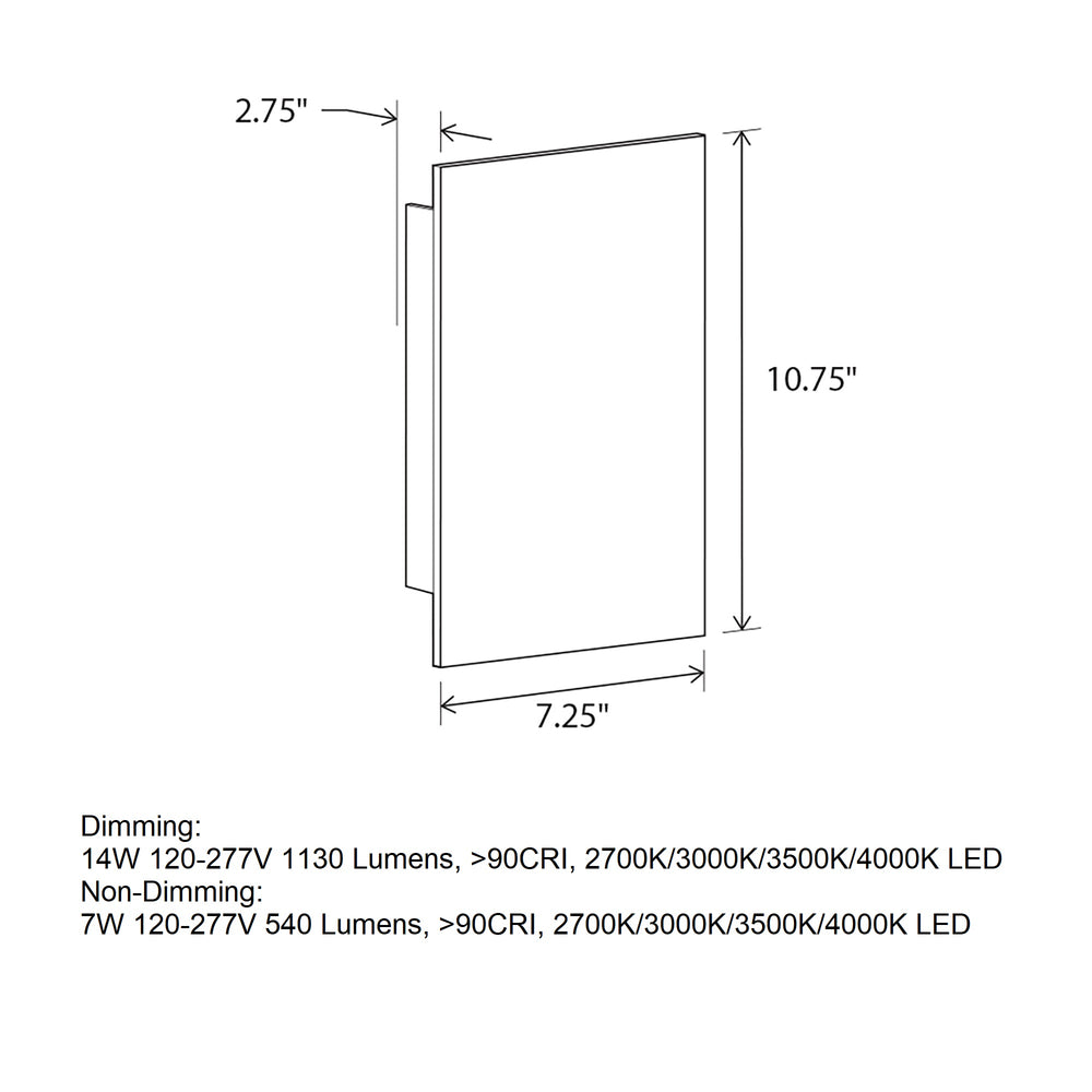 Tersus Outdoor LED Wall Sconce
