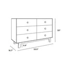 Merlin Sparrow 6 Drawer Dresser