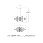 Facets Oval Chandelier