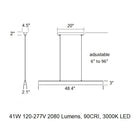 Flair Linear Pendant Light