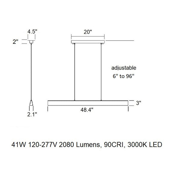 Flair Linear Pendant Light