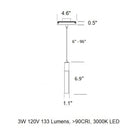 Light Guide Candle Pendant Light