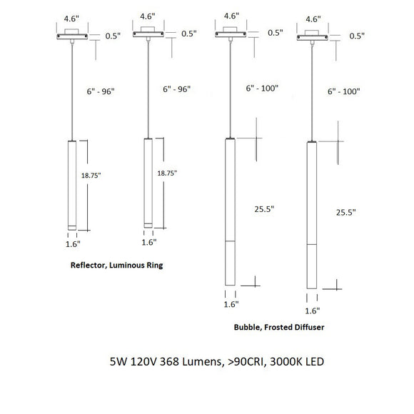 Novo Tall Pendant Light