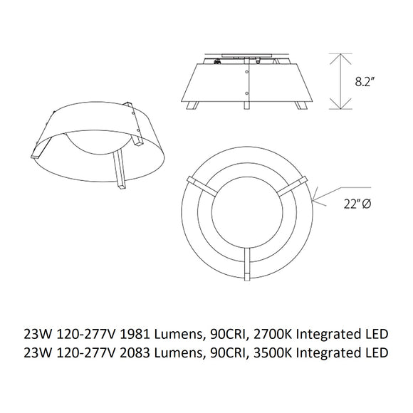 Casia Flush Mount