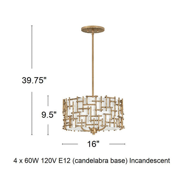 Farrah Drum Pendant Light