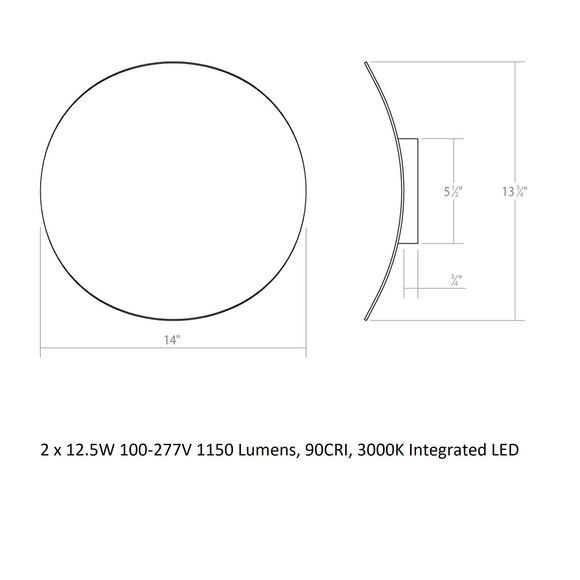 Malibu Discs LED Wall Sconce